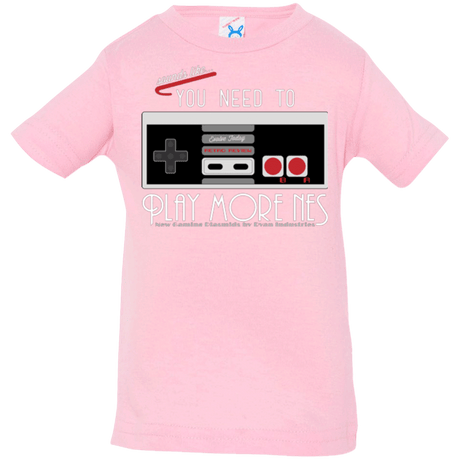 T-Shirts Pink / 6 Months Evolve Today! Play More NES Infant Premium T-Shirt