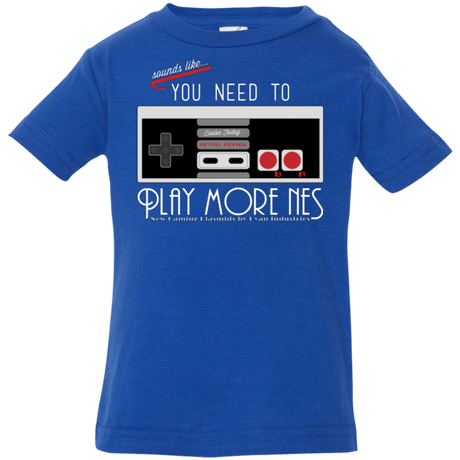 T-Shirts Royal / 6 Months Evolve Today! Play More NES Infant Premium T-Shirt