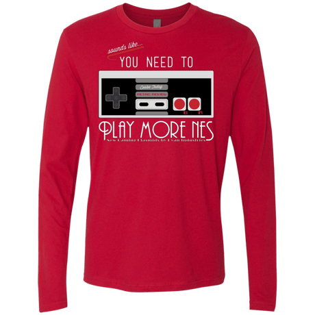 T-Shirts Red / Small Evolve Today! Play More NES Men's Premium Long Sleeve