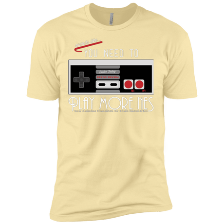 T-Shirts Banana Cream / X-Small Evolve Today! Play More NES Men's Premium T-Shirt