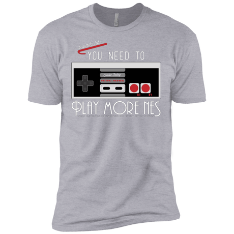 T-Shirts Heather Grey / X-Small Evolve Today! Play More NES Men's Premium T-Shirt