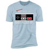 T-Shirts Light Blue / X-Small Evolve Today! Play More NES Men's Premium T-Shirt