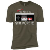 T-Shirts Military Green / X-Small Evolve Today! Play More NES Men's Premium T-Shirt