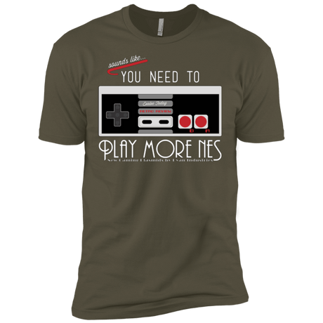 T-Shirts Military Green / X-Small Evolve Today! Play More NES Men's Premium T-Shirt