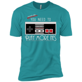T-Shirts Tahiti Blue / X-Small Evolve Today! Play More NES Men's Premium T-Shirt