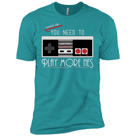 T-Shirts Tahiti Blue / X-Small Evolve Today! Play More NES Men's Premium T-Shirt