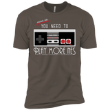 T-Shirts Warm Grey / X-Small Evolve Today! Play More NES Men's Premium T-Shirt