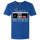 T-Shirts Royal / X-Small Evolve Today! Play More NES Men's Premium V-Neck