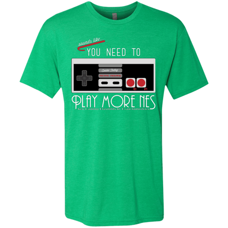 T-Shirts Envy / Small Evolve Today! Play More NES Men's Triblend T-Shirt