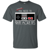 T-Shirts Dark Heather / Small Evolve Today! Play More NES T-Shirt
