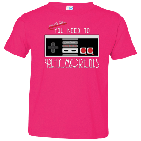 T-Shirts Hot Pink / 2T Evolve Today! Play More NES Toddler Premium T-Shirt