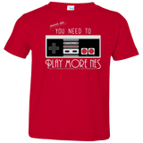 T-Shirts Red / 2T Evolve Today! Play More NES Toddler Premium T-Shirt