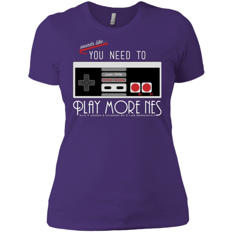 T-Shirts Purple / X-Small Evolve Today! Play More NES Women's Premium T-Shirt