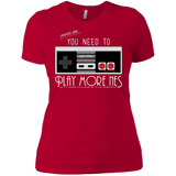 T-Shirts Red / X-Small Evolve Today! Play More NES Women's Premium T-Shirt