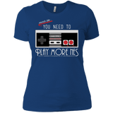 T-Shirts Royal / X-Small Evolve Today! Play More NES Women's Premium T-Shirt