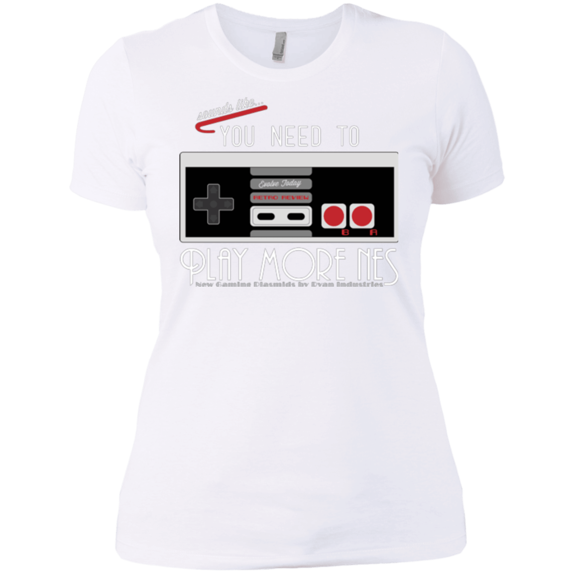 T-Shirts White / X-Small Evolve Today! Play More NES Women's Premium T-Shirt