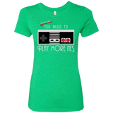 T-Shirts Envy / Small Evolve Today! Play More NES Women's Triblend T-Shirt