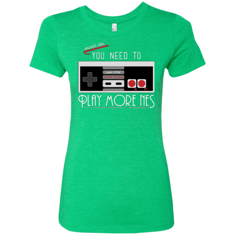 T-Shirts Envy / Small Evolve Today! Play More NES Women's Triblend T-Shirt