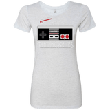 T-Shirts Heather White / Small Evolve Today! Play More NES Women's Triblend T-Shirt