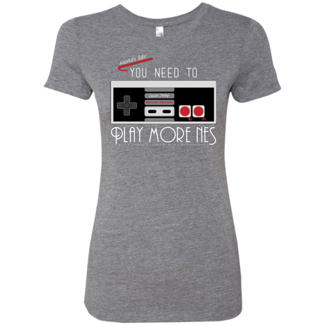 T-Shirts Premium Heather / Small Evolve Today! Play More NES Women's Triblend T-Shirt