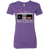 T-Shirts Purple Rush / Small Evolve Today! Play More NES Women's Triblend T-Shirt