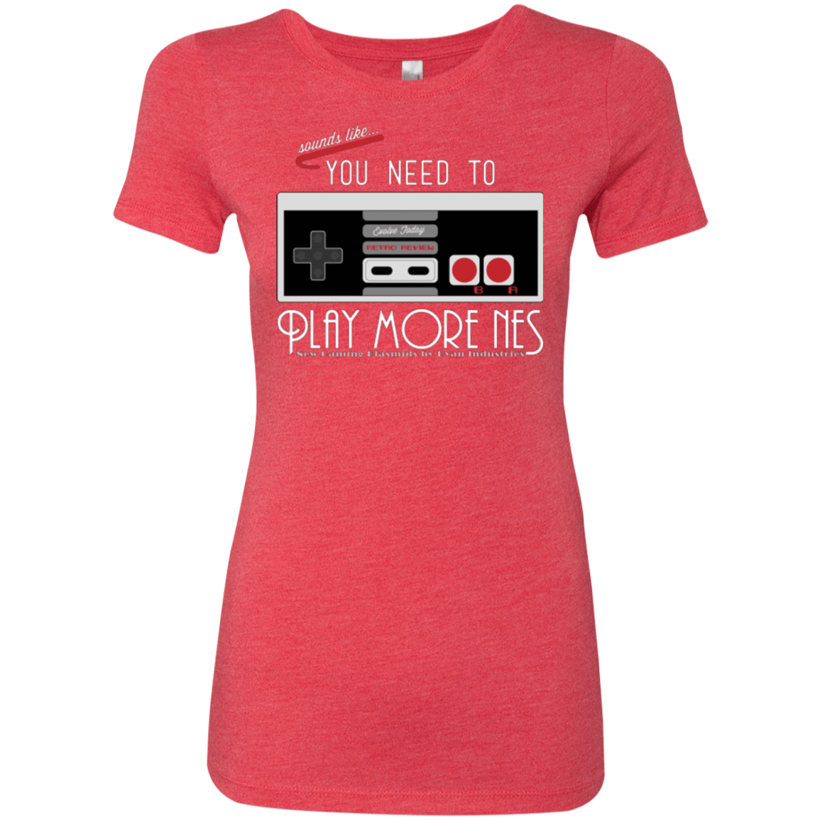 T-Shirts Vintage Red / Small Evolve Today! Play More NES Women's Triblend T-Shirt