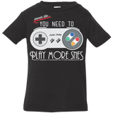 T-Shirts Black / 6 Months Evolve Today! Play More SNES Infant Premium T-Shirt