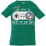 T-Shirts Kelly / 6 Months Evolve Today! Play More SNES Infant Premium T-Shirt
