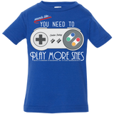 T-Shirts Royal / 6 Months Evolve Today! Play More SNES Infant Premium T-Shirt