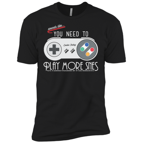 T-Shirts Black / X-Small Evolve Today! Play More SNES Men's Premium T-Shirt