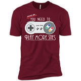 T-Shirts Cardinal / X-Small Evolve Today! Play More SNES Men's Premium T-Shirt