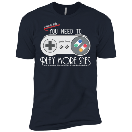 T-Shirts Midnight Navy / X-Small Evolve Today! Play More SNES Men's Premium T-Shirt