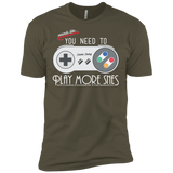 T-Shirts Military Green / X-Small Evolve Today! Play More SNES Men's Premium T-Shirt