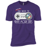 T-Shirts Purple / X-Small Evolve Today! Play More SNES Men's Premium T-Shirt