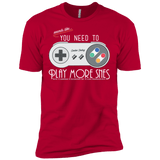 T-Shirts Red / X-Small Evolve Today! Play More SNES Men's Premium T-Shirt