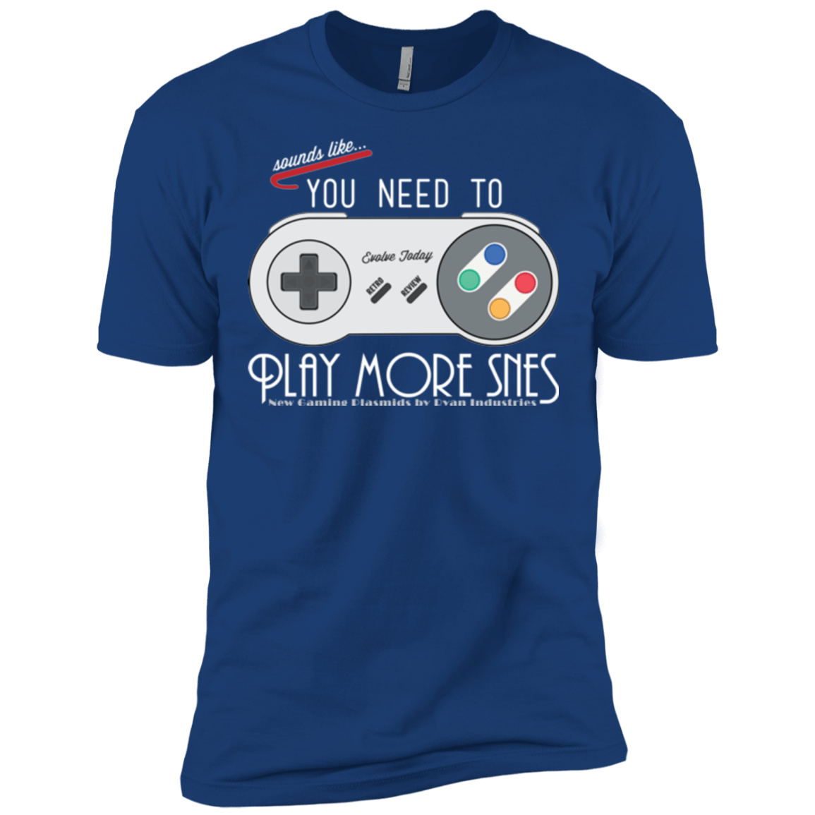 Evolve Today! Play More SNES Men's Premium T-Shirt