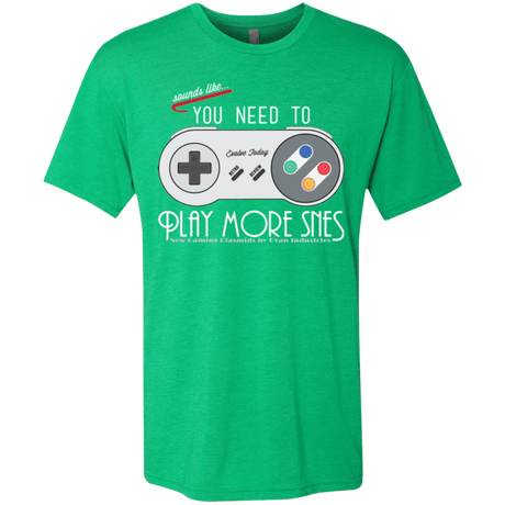 T-Shirts Envy / Small Evolve Today! Play More SNES Men's Triblend T-Shirt