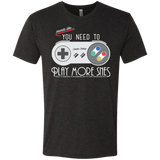 Evolve Today! Play More SNES Men's Triblend T-Shirt
