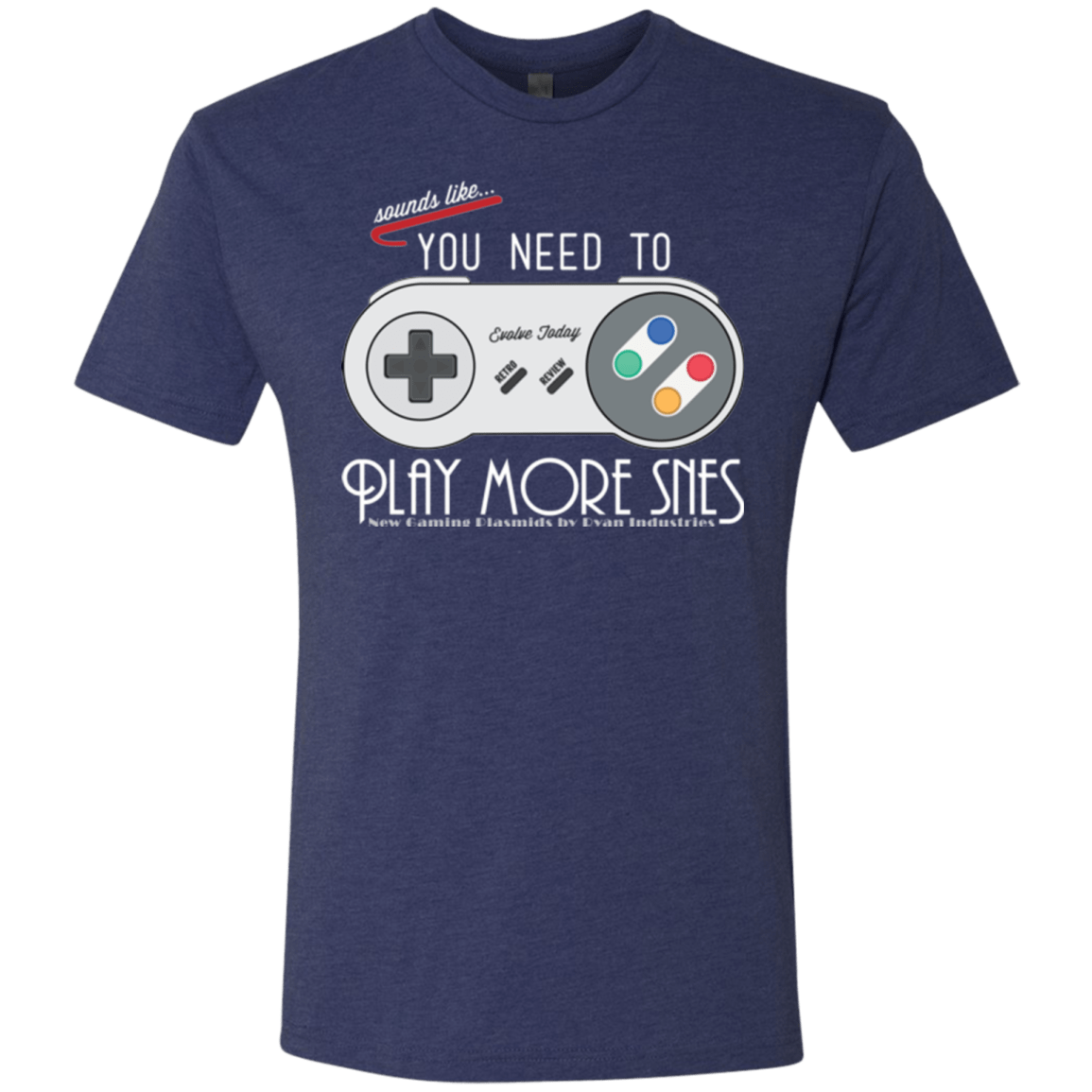 Evolve Today! Play More SNES Men's Triblend T-Shirt