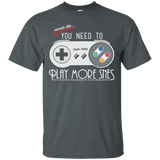 T-Shirts Dark Heather / Small Evolve Today! Play More SNES T-Shirt