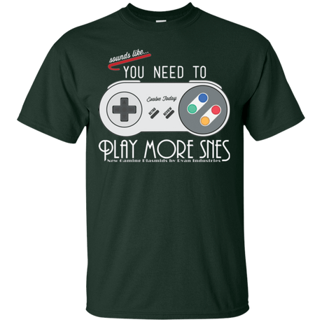 T-Shirts Forest Green / Small Evolve Today! Play More SNES T-Shirt