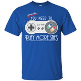 T-Shirts Royal / Small Evolve Today! Play More SNES T-Shirt
