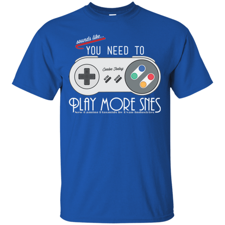 T-Shirts Royal / Small Evolve Today! Play More SNES T-Shirt