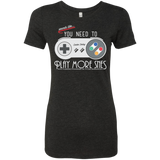 T-Shirts Vintage Black / Small Evolve Today! Play More SNES Women's Triblend T-Shirt