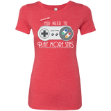 T-Shirts Vintage Red / Small Evolve Today! Play More SNES Women's Triblend T-Shirt