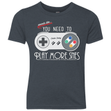 Evolve Today! Play More SNES Youth Triblend T-Shirt