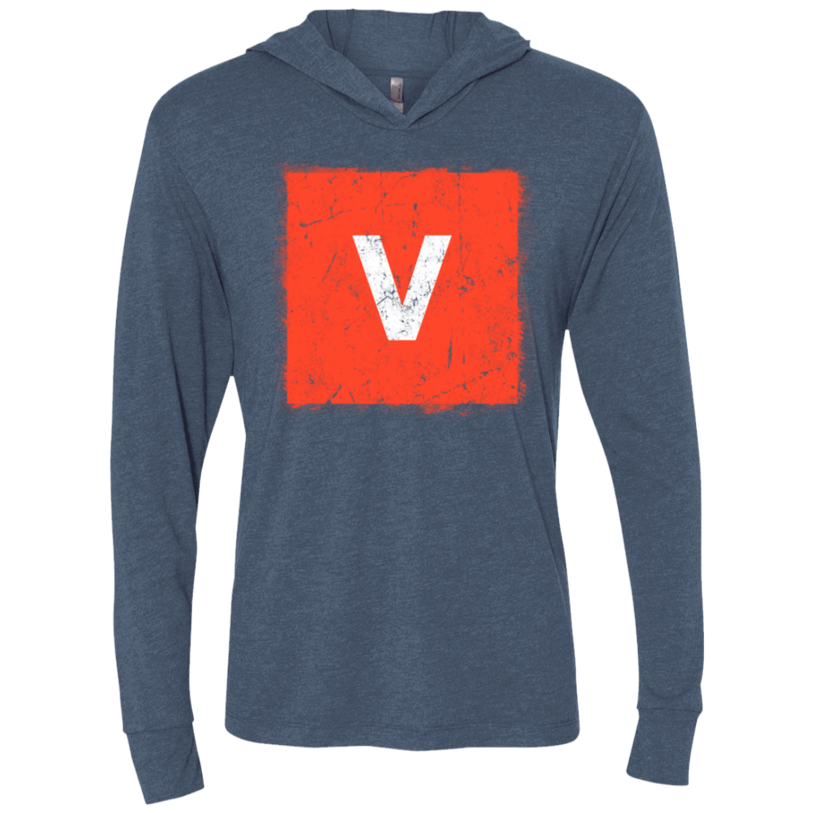 T-Shirts Indigo / X-Small Evolve Triblend Long Sleeve Hoodie Tee