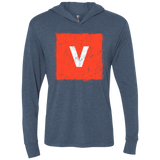 T-Shirts Indigo / X-Small Evolve Triblend Long Sleeve Hoodie Tee