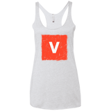 T-Shirts Heather White / X-Small Evolve Women's Triblend Racerback Tank