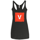 T-Shirts Vintage Black / X-Small Evolve Women's Triblend Racerback Tank